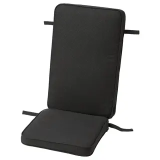 JÄRPÖN cover for seat/back cushion, outdoor anthracite, Length 45 x Width 116 cm