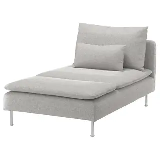 SÖDERHAMN chaise longue, Tallmyra white/black, Width 93 x Depth 151 x Height 83 cm