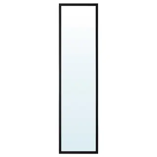 LILJETRÄD mirror, black, 30x115 cm