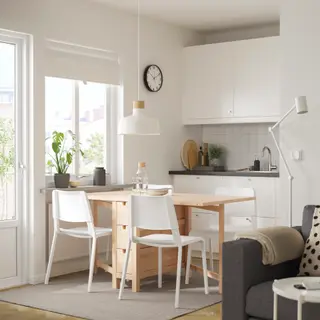 NORDEN/TEODORES set: gateleg table + chair x4