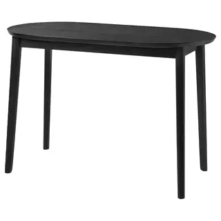 RÄVSTEN table, counter height black, 135x75 cm