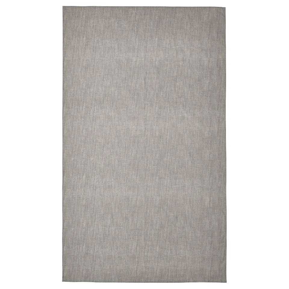 SVARTSENAP grey cotton tablecloth rectangular plain