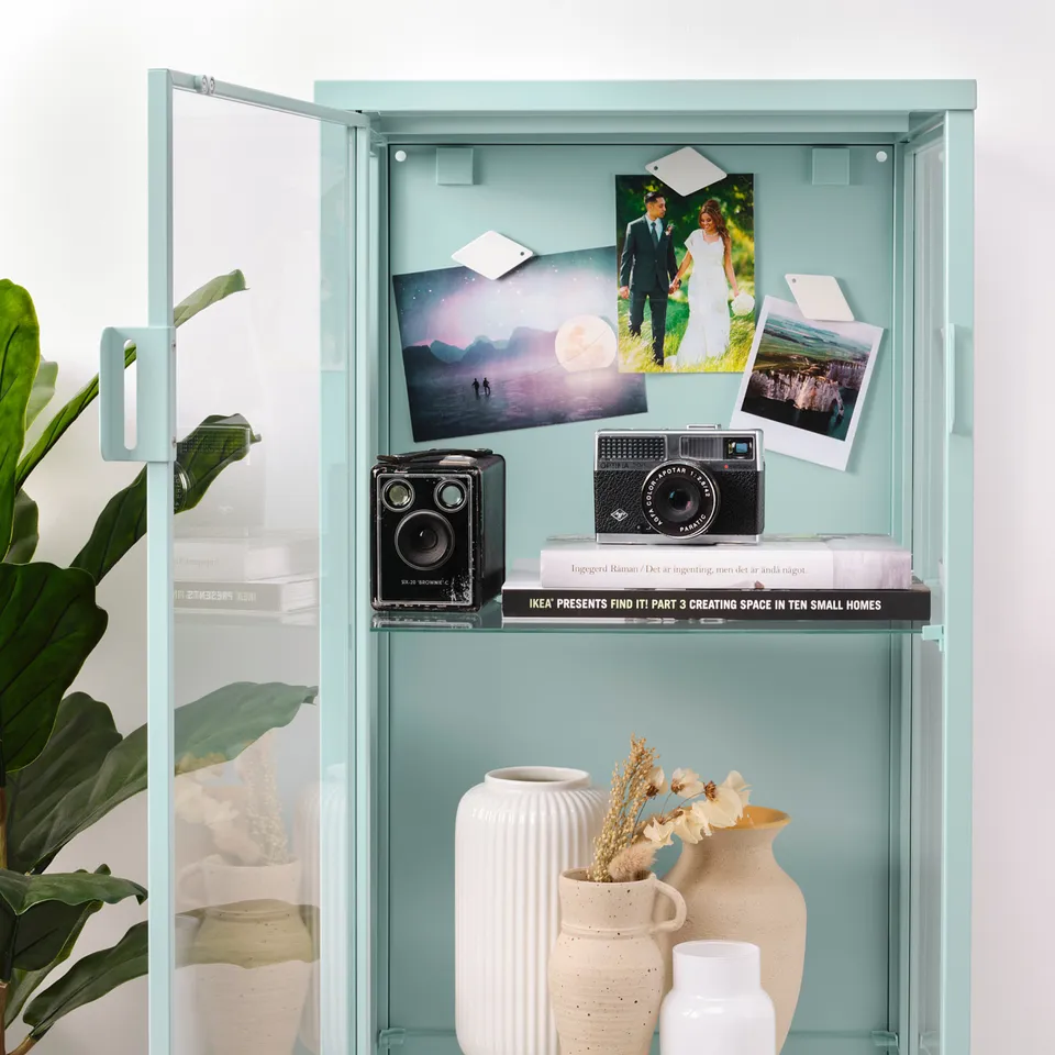 part: RUDSTA glass-door cabinet