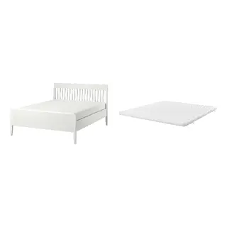 IDANÄS/ÅNNFJÄLLET Bed with 8cm thick mattress, coir, foam, super firm