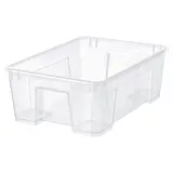 SAMLA box, transparent, 39x28x14 cm/11 l