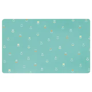 BÖNSYRSA desk pad, turquoise, Length 60 x Width 37 cm
