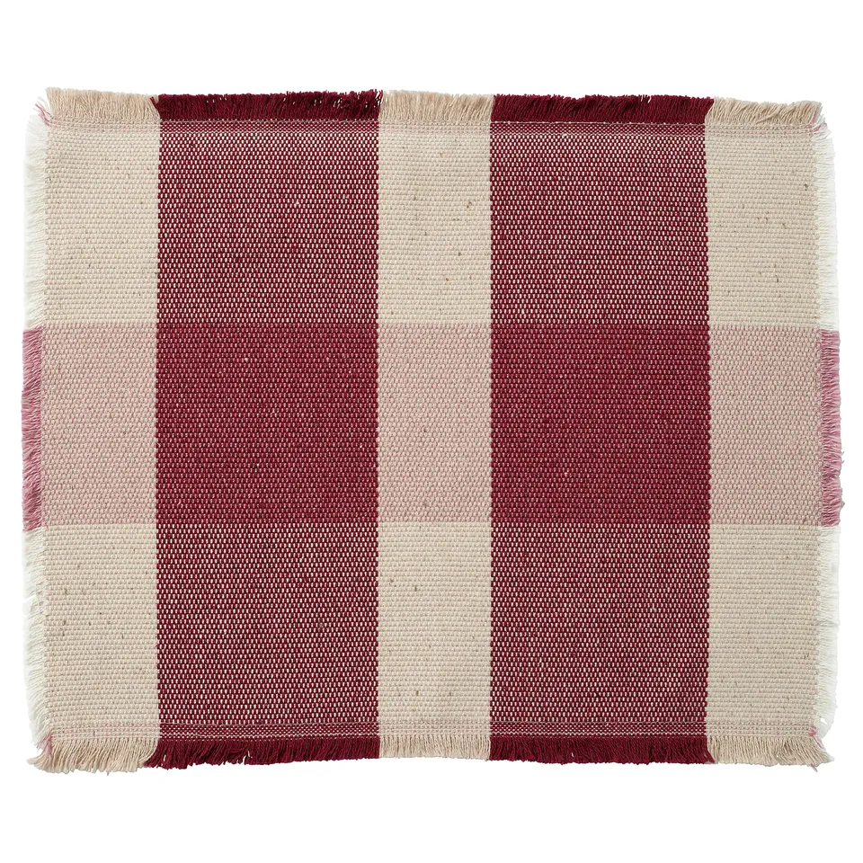 HÖSTAGILLE Place mat, patterned/multicolour, 45x35 cm
