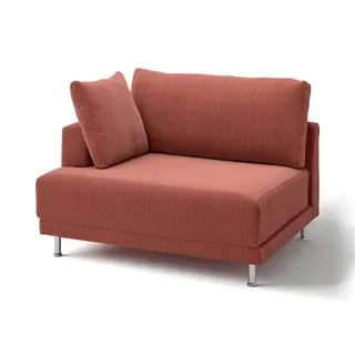 UPPÅKRA cover for 1.5-seat module, left, Samsala brown-red