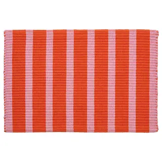 VÄGSKYLT door mat, pink/orange, 40x60 cm