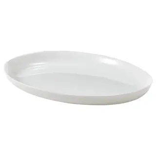 OFTAST plate, white, Length 28 x Width 22 cm