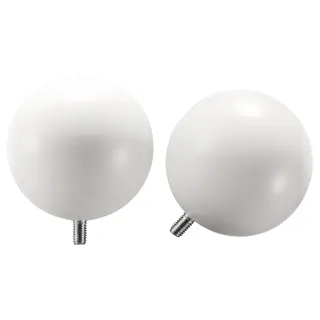 VÄSENTLIG finials, 1 pair, white