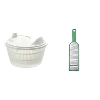 UPPFYLLD set: salad spinner + grater with handle