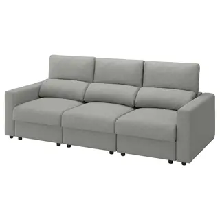 MALMKÖPING 3-seat sofa, Tibbleby beige/grey, Width 253 cm