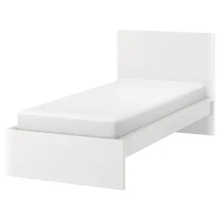 MALM bed frame, high, white, 90x200 cm