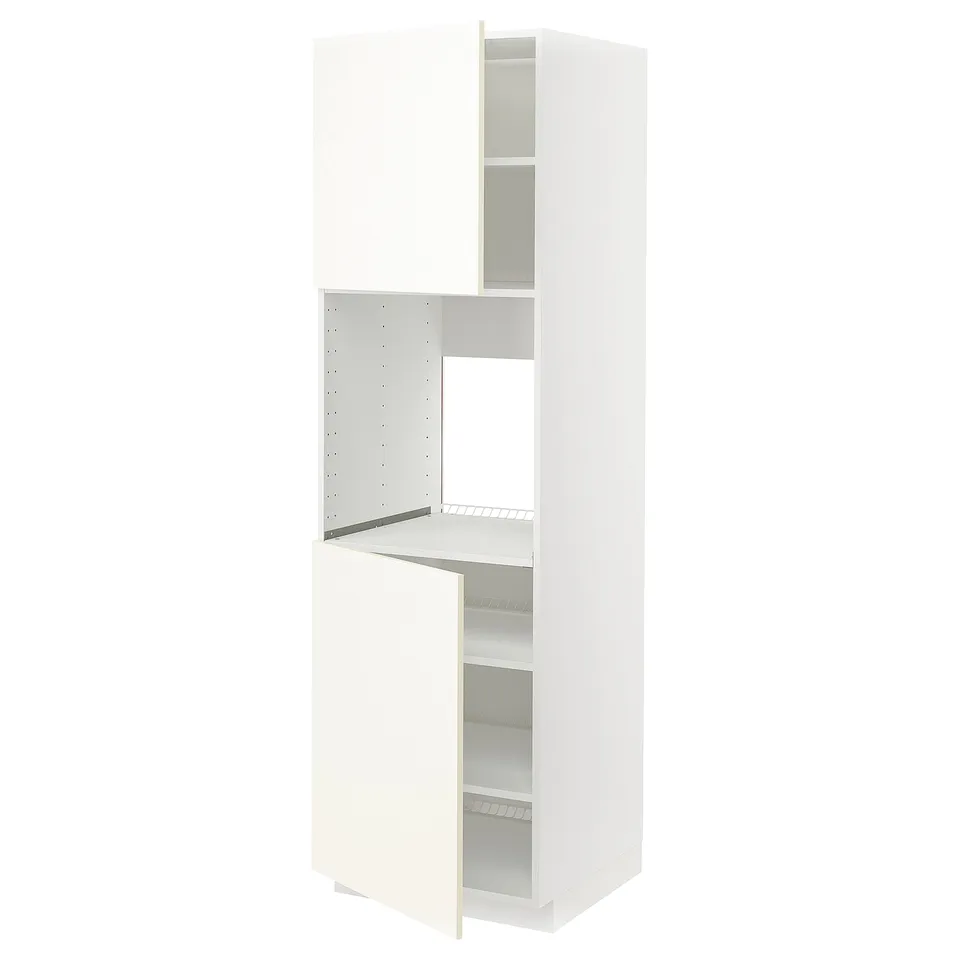 METOD cabinet open, white