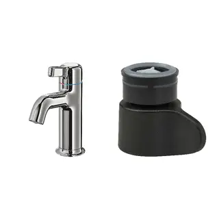 VOXNAN/ÅBÄCKEN set: wash-basin mixer tap + mist nozzle for mixer tap
