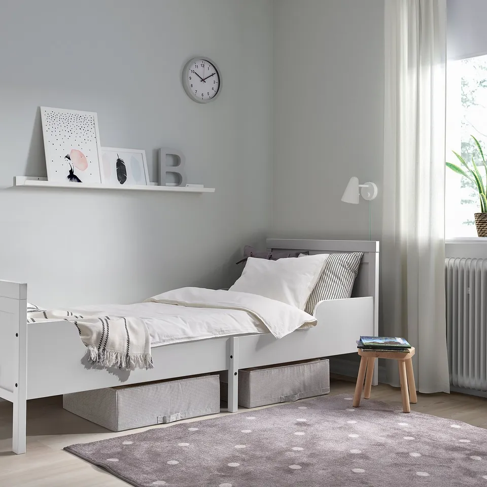 part: SUNDVIK ext bed frame with slatted bed base