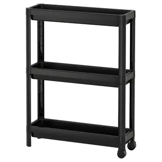 VESKEN trolley, black, 54x18x71 cm
