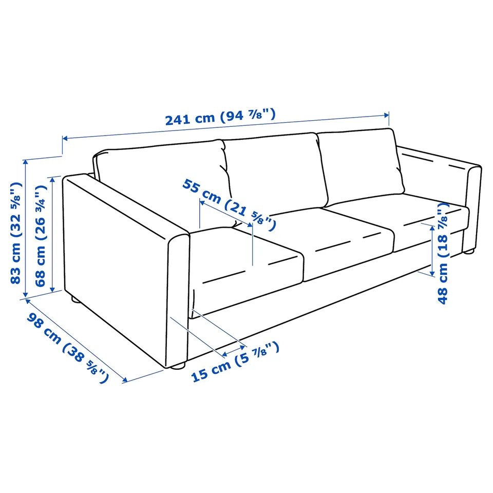 part: VIMLE 3-seat sofa