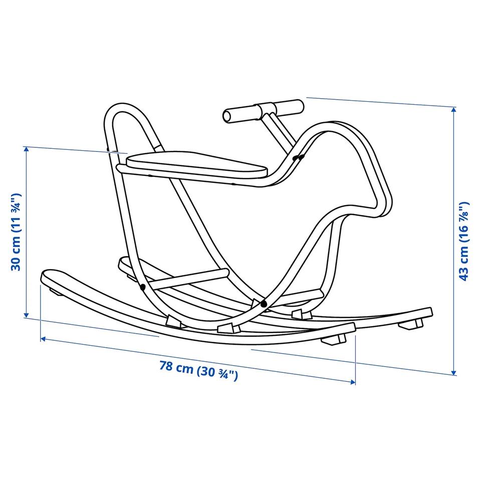 Illustration with measurements for the product: GREJSIMOJS.