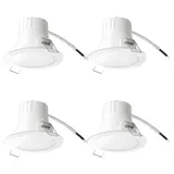 LÄNSPUMP LED recessed spotlight, opal white, Height 63 mm
