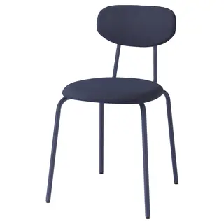 SANDSBERG chair, dark blue/Remmarn dark blue, Depth 45 x Height 76 x Width 45 cm