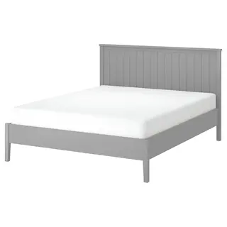 GULLABERG bed frame, grey/Luröy, 180x200 cm