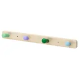 FLISAT knob rack with 4 knobs, Width 47 x Height 4.5 cm