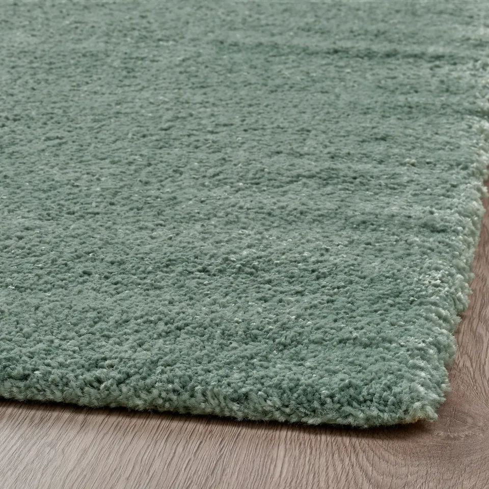 STOENSE Rug, low pile, pale green, 170x240 cm