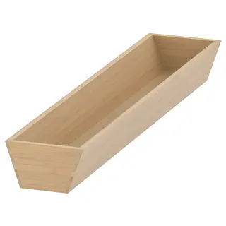 UPPDATERA utensil tray, light bamboo, Width 10.0 x Depth 49.5 x Height 5.6 cm