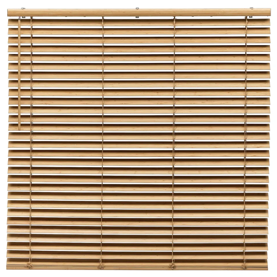 VECKLARFLY Venetian blind, bamboo, 140x155 cm