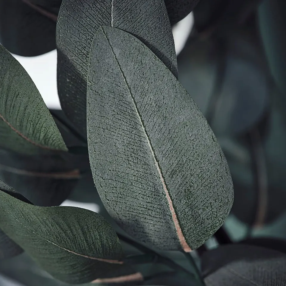 SMYCKA Artificial wreath, in/outdoor eucalyptus/grey-green, 45 cm