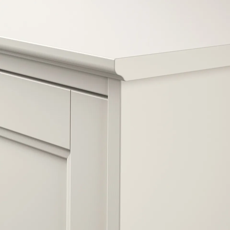 FÅGELFJÄLLET Wardrobe with 2 doors, off-white, 82x60x194 cm