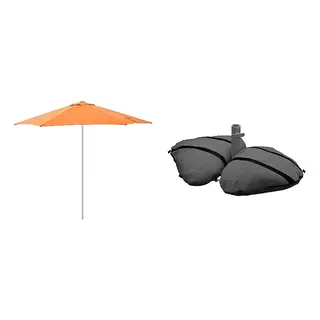HÖGÖN/IGGÖN set: parasol+parasol base