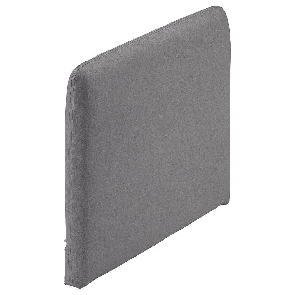 SÖDERHAMN grey sofa section, rectangular, modern design with plush grey fabric.