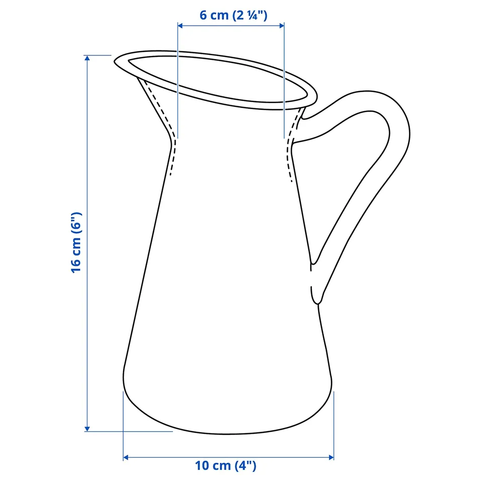Illustration with measurements for the product: SOCKERÄRT.