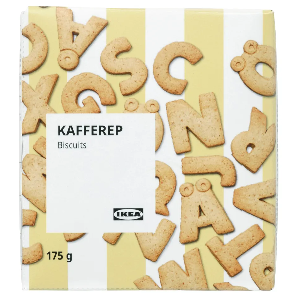 Ikea KAFFEREP alphabet cookies, 175g