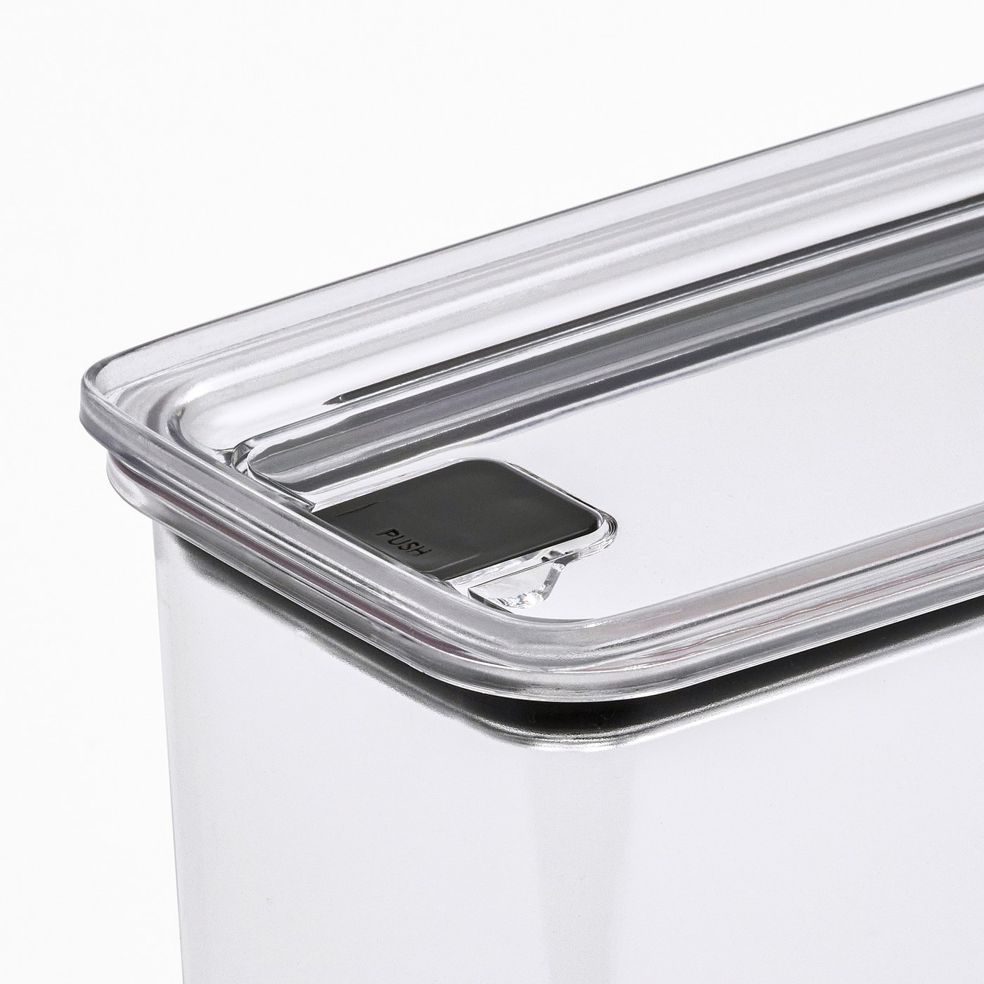 KORALLVIPPA Dry food jar with lid, set of 6, transparent