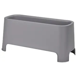 ASPAREN planter, grey outdoor, 89x38 cm