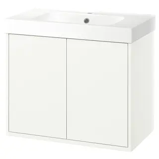 HAVBÄCK / ORRSJÖN wash-stnd w drs/deep wash-basin, white, Width 82.3 x Depth 49.4 x Height 72.0 cm