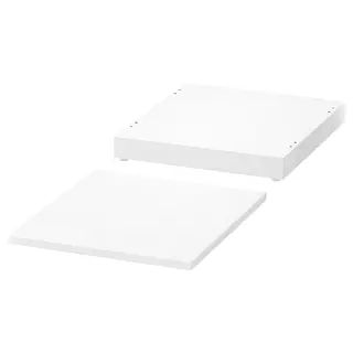 NORDLI top and plinth, white, 40x47 cm