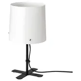 BARLAST table lamp, black/white, 31 cm