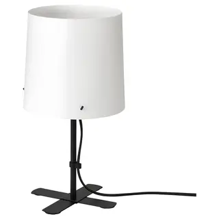 BARLAST table lamp, black/white, 31 cm