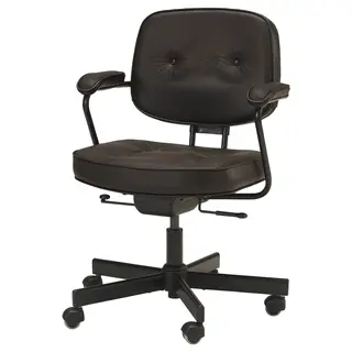 ALEFJÄLL office chair, Grann dark brown, Width 64 x Depth 64 cm