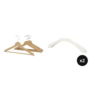 BUMERANG set: hanger + shoulder shaper for hanger x2