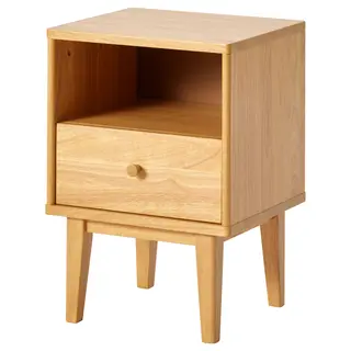 LUMMEMÅLA bedside table, rubberwood, Height 50 x Width 40 x Depth 35 cm