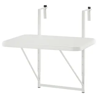 TORPARÖ balcony table, white, 50 cm