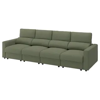 MALMKÖPING 4-seat sofa, Tibbleby grey-green, Width 326 cm