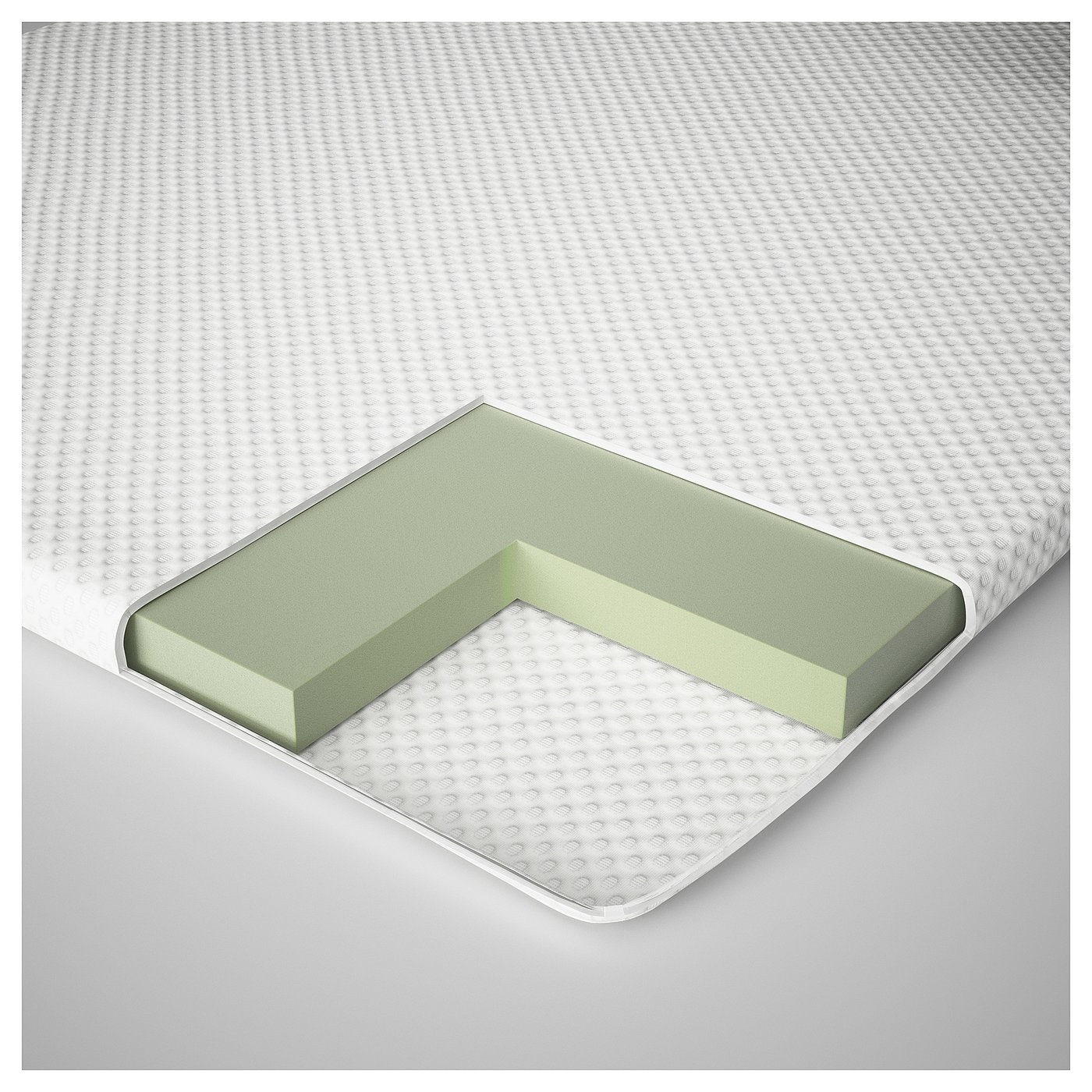 NORDBERGET Mattress pad, white, 150x200 cm