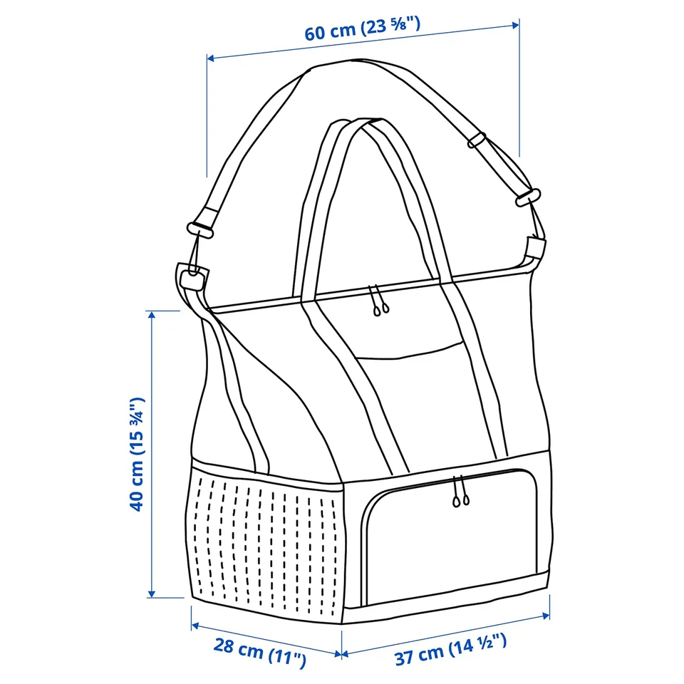 Illustration with measurements for the product: KLOTPIL.